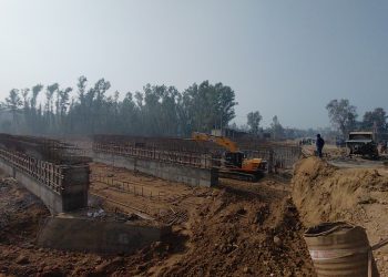 बाँकेको खजुरापिडारी नालामा बहुकोष्ठ कल्भर्ट निर्माण सुरु