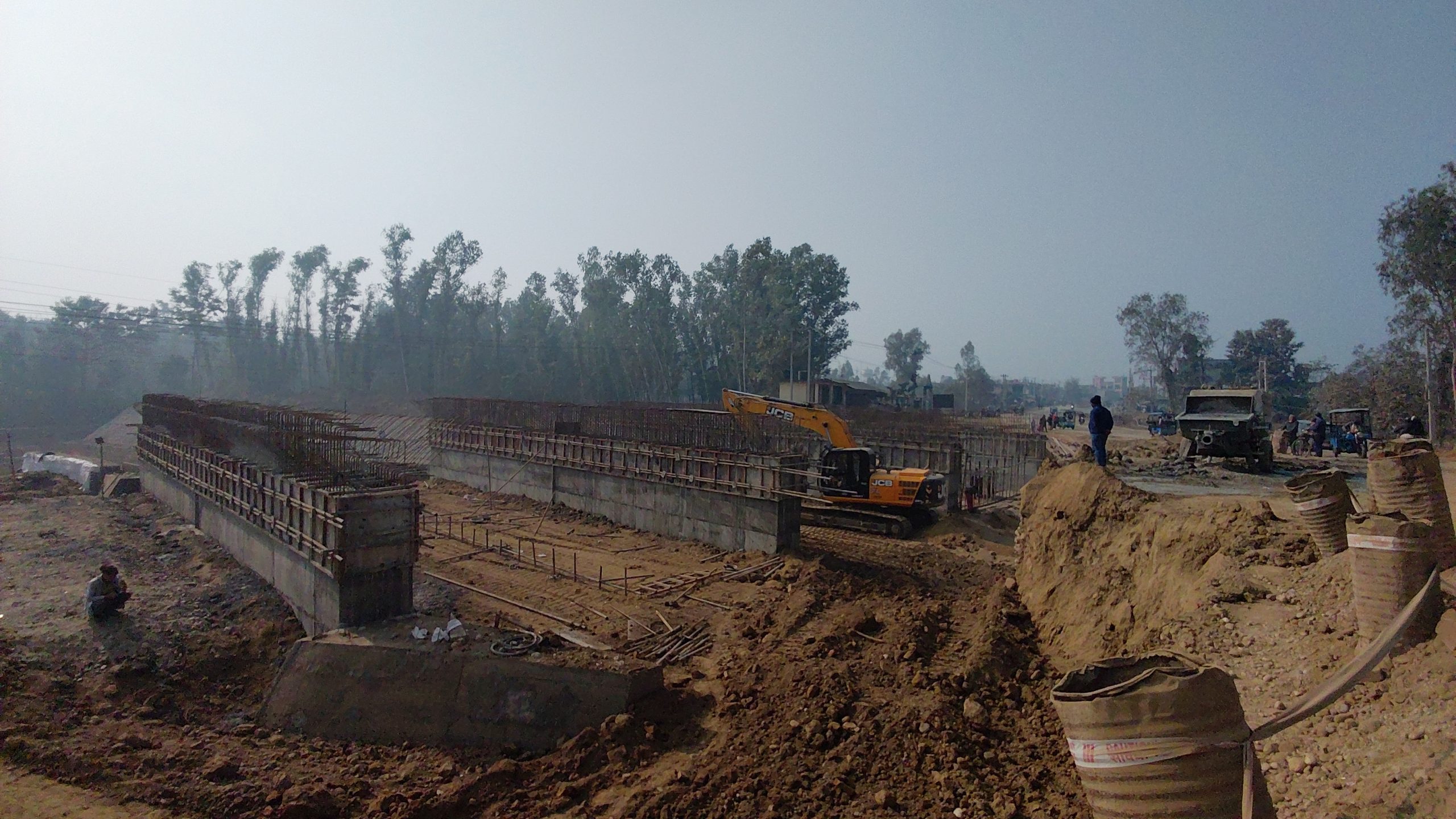 बाँकेको खजुरापिडारी नालामा बहुकोष्ठ कल्भर्ट निर्माण सुरु