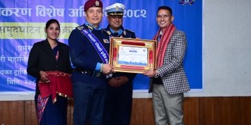 ट्राफिक सप्ताहका अवसरमा रासस संवाददाता विष्ट सम्मानित